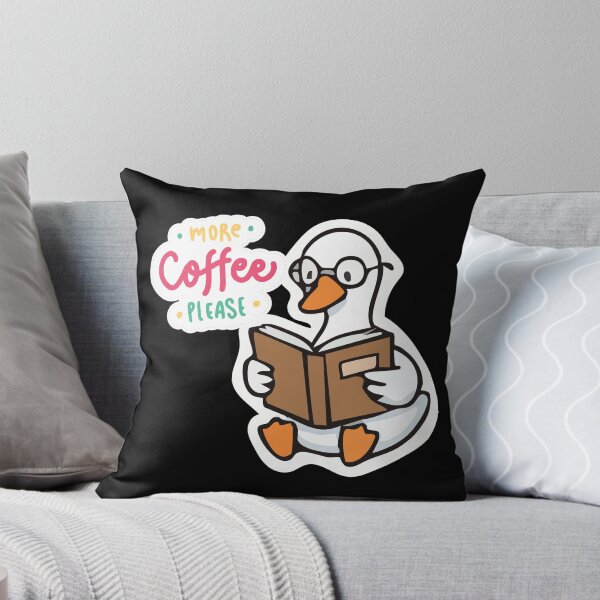 Item preview, More Coffee Please Goose With Glasses Funny Coffee Lover Sticker designed and sold by Tiatooty.