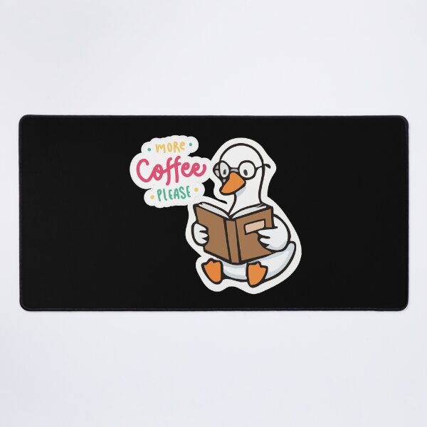 Item preview, More Coffee Please Goose With Glasses Funny Coffee Lover Sticker designed and sold by Tiatooty.