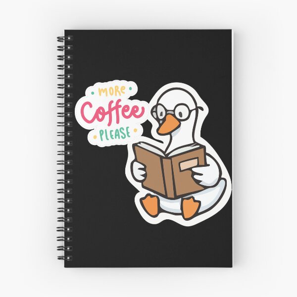 Item preview, More Coffee Please Goose With Glasses Funny Coffee Lover Sticker designed and sold by Tiatooty.
