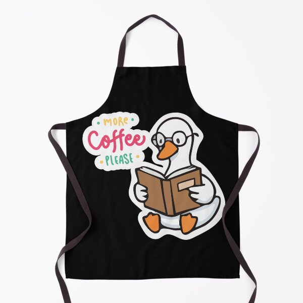 Item preview, More Coffee Please Goose With Glasses Funny Coffee Lover Sticker designed and sold by Tiatooty.