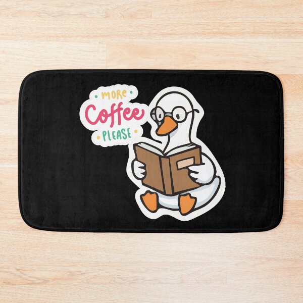 Item preview, More Coffee Please Goose With Glasses Funny Coffee Lover Sticker designed and sold by Tiatooty.