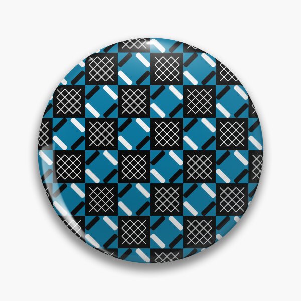Item preview, CG blue, black & white patchwork designed and sold by Mint + Midnight.