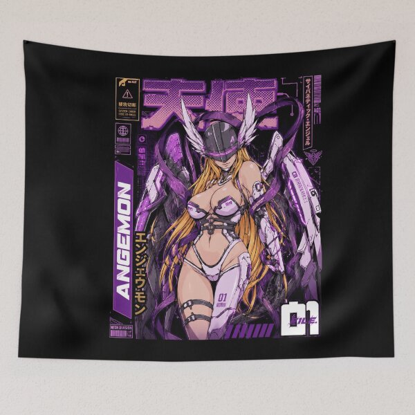 Item preview, Cyber Angel Mecha Girl – Neon Anime Futurism Design designed and sold by PunkVerseStudio.