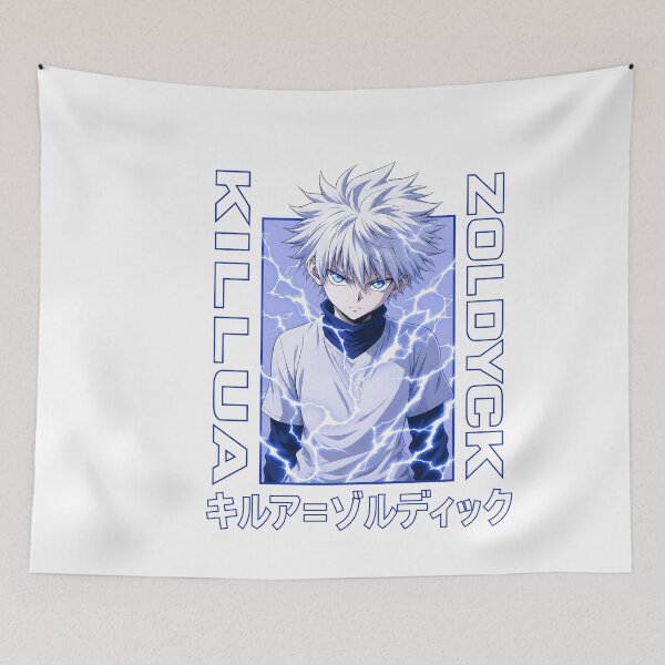 Item preview, Lightning Electric Aura White Hair Fighter Tee designed and sold by sidki-SDK.