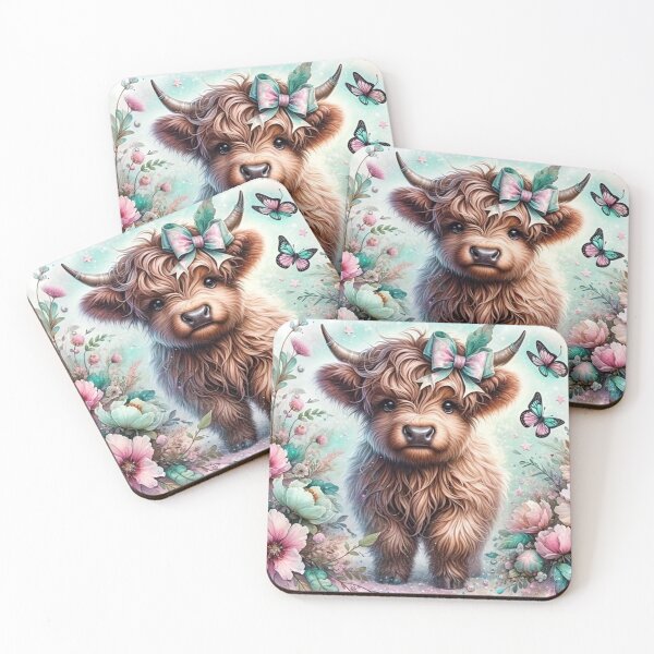 Item preview, Baby highland Cow designed and sold by INKRebelGraphic.