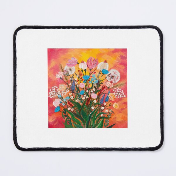 Item preview, Wildflower Sunset Bouquet | Colorful Floral Painting designed and sold by ABelgianChocolatierPaints.