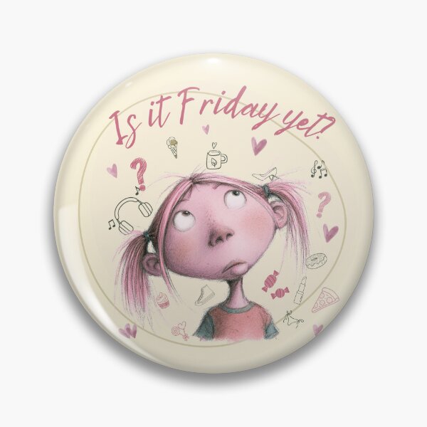 Item preview,  Cute School Humor for Students and Teens Is It Friday Yet? designed and sold by illeN-Art-World.