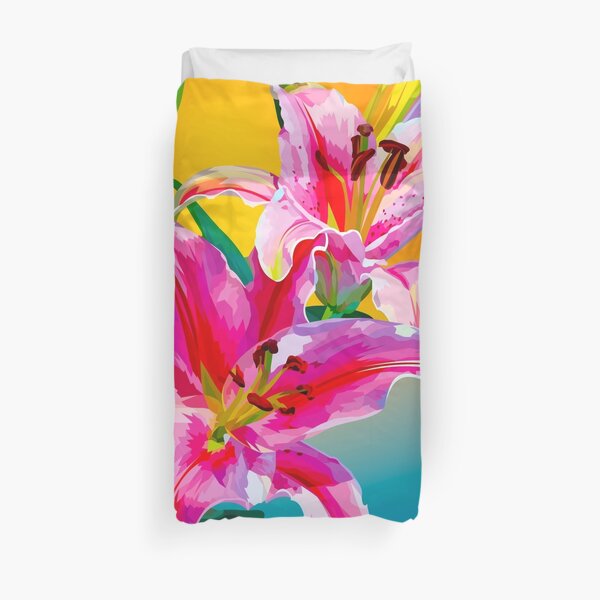 Tropical Floral Fantasy Duvet Cover