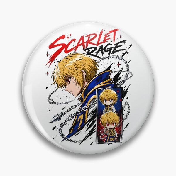 Item preview, Blonde Anime Warrior Scarlet Eye Chain Graphic designed and sold by sidki-SDK.