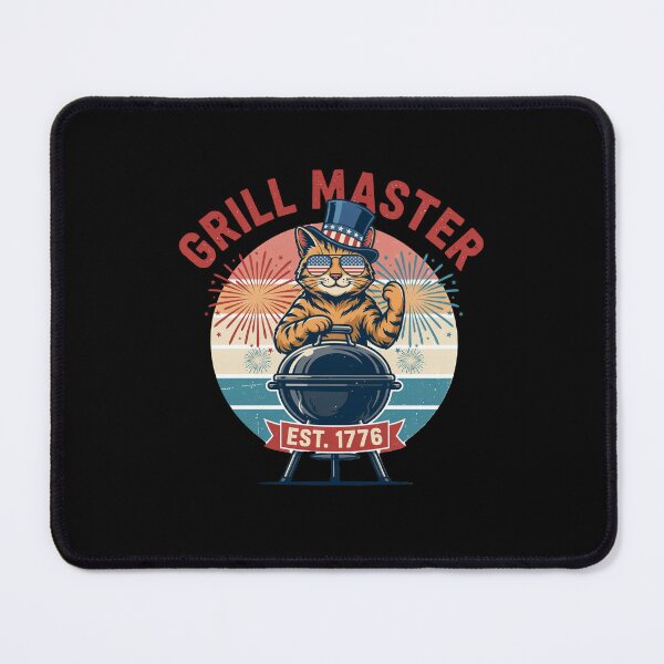 Item preview, BBQ King Patriotic Cat designed and sold by WikaKowalczyk.