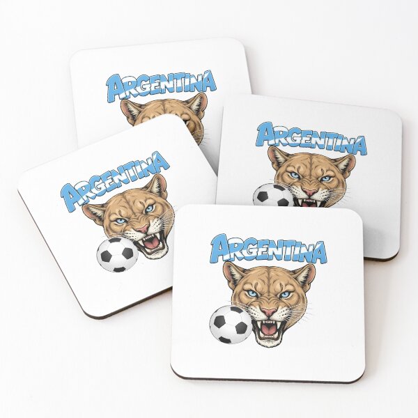 Item preview, Argentina Football Puma Mascot - Fierce Soccer Fan Art designed and sold by Sarah'sCreativeLab.