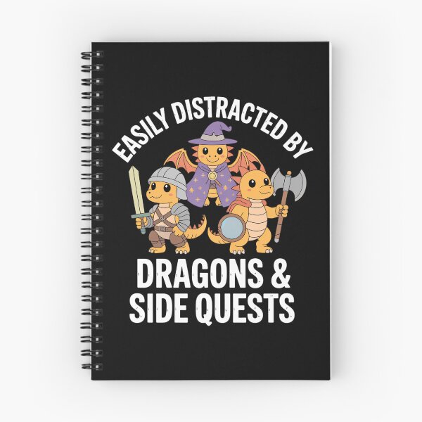 Item preview, Easily Distracted By Dragons and Side Quests designed and sold by Lichtisign.