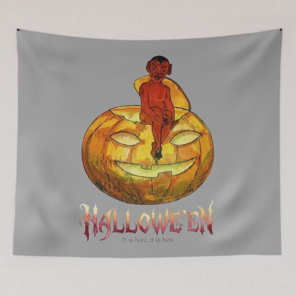 Item preview, Classic Spooky Halloween Pumpkin Devil designed and sold by dragonmotor7.