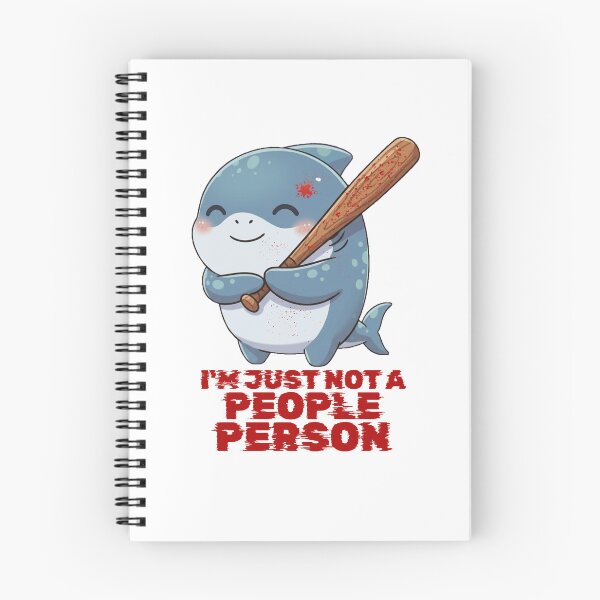 Item preview, Funny Antisocial Shark I'm Just Not A People Person designed and sold by Nature's Chibis.