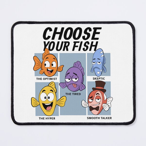 Item preview, Choose Your Fish Funny Fish Personalities designed and sold by RitaRuni1992.