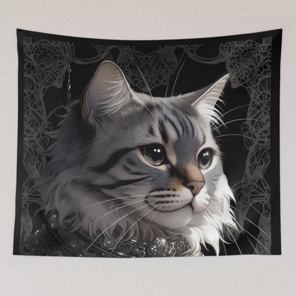 Item preview, Ruby Gothic King Cat Silver Royal Jewelry Armor designed and sold by UmSkelig834.