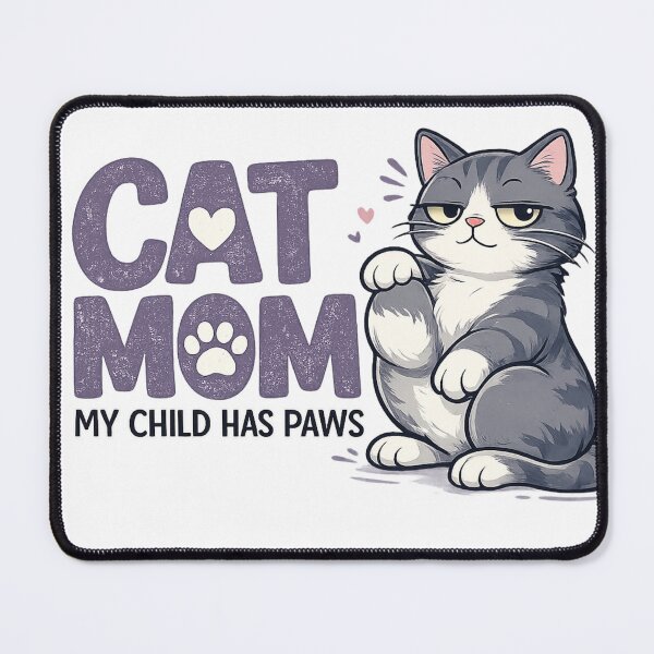 Item preview, Cat Mom My Child Has Paws Cute Cat Mom Gift Funny Cat Lover Design designed and sold by MimiSabu.