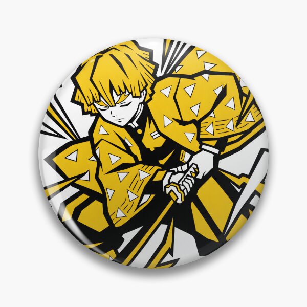 Item preview, Zenitsu Agatsuma Thunder Breathing Chibi Anime designed and sold by luffy2374.