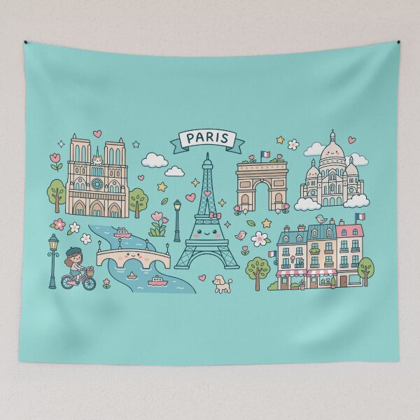 Item preview, Cute Kawaii Paris designed and sold by Amir Faysal.