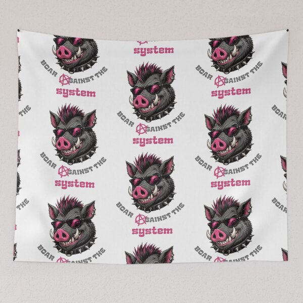 Item preview, Punk Rock Boar Against The System designed and sold by Szpaku desart .