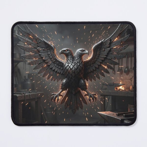 Item preview, Heavy Metal Texture Blacksmith Eagle Relic Wall Art designed and sold by TaBogroupsRed.