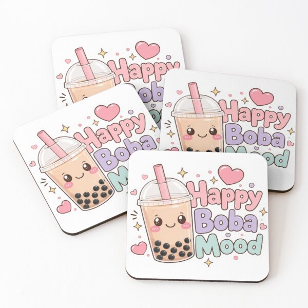 Item preview, Happy Boba Mood Kawaii Sticker designed and sold by Stylestickers55.