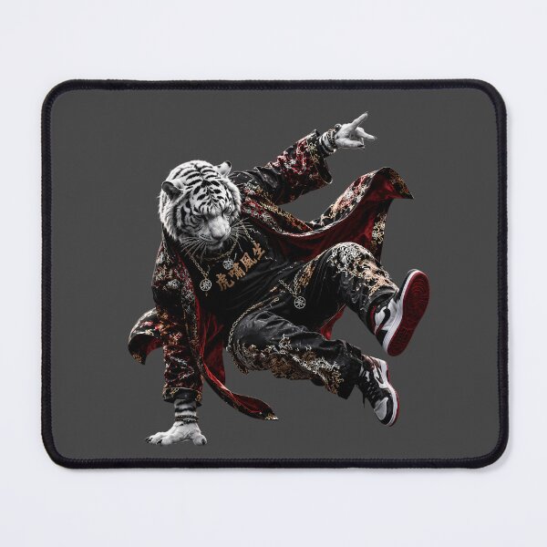 Item preview, Tiger Street King | Urban White Tiger Hip Hop Art designed and sold by ManJiangHong.