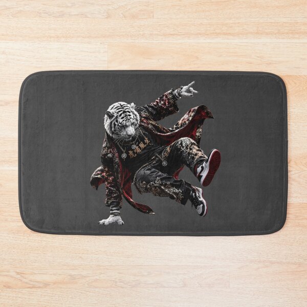 Item preview, Tiger Street King | Urban White Tiger Hip Hop Art designed and sold by ManJiangHong.