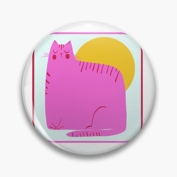 Item preview, Pink Cat and Sun designed and sold by Stephanie McRae.