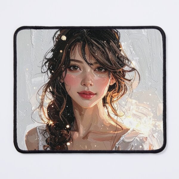 Item preview, Golden Hour Impressionist Woman Portrait Art designed and sold by BetweenForms.