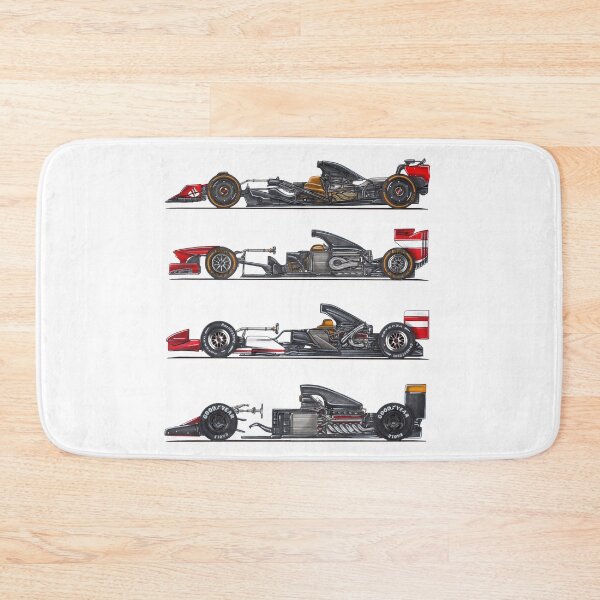 Item preview, Exclusive cutaway drawing collage legendary italian racing bolides red SF-23 V6 turbocharged hybrid engine, F138 Tipo 056 V8, F2004 Tipo 053 V10, Model 643 Tipo 037 V12 designed and sold by Cars23.