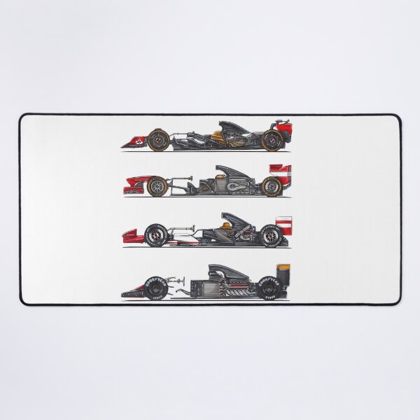 Item preview, Exclusive cutaway drawing collage legendary italian racing bolides red SF-23 V6 turbocharged hybrid engine, F138 Tipo 056 V8, F2004 Tipo 053 V10, Model 643 Tipo 037 V12 designed and sold by Cars23.