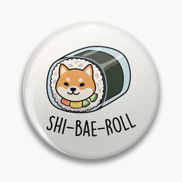 Item preview, Cute Shiba Inu Sushi Roll Kawaii Japanese Food designed and sold by Amir Faysal.