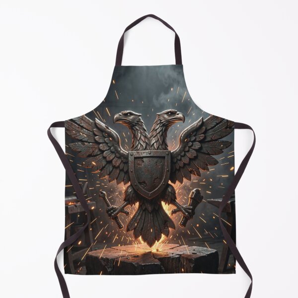 Item preview, Ancient Industrial Style Iron Eagle Emblem with Flying Sparks designed and sold by TaBogroupsRed.