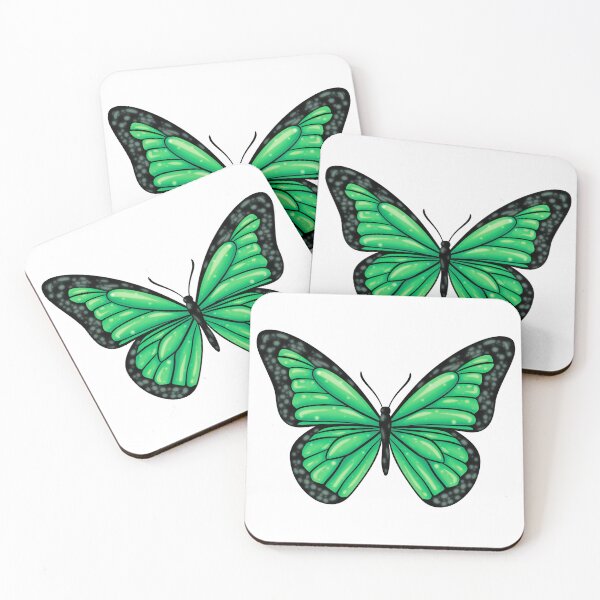 Item preview, Green Glow Butterfly – Y2K Aesthetic Sticker designed and sold by tviyluv.