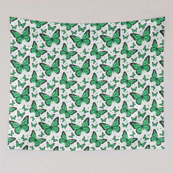 Item preview, Green Glow Butterfly – Y2K Aesthetic Sticker designed and sold by tviyluv.