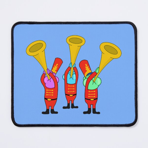Item preview, SpongeBob - 3 fish playing the trumpet in the Bubble Bowl designed and sold by DibujandoPorfa.