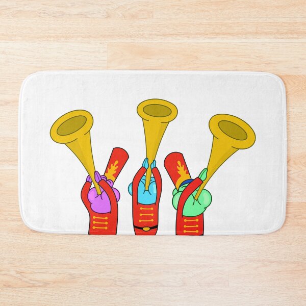 Item preview, SpongeBob - 3 fish playing the trumpet in the Bubble Bowl designed and sold by DibujandoPorfa.