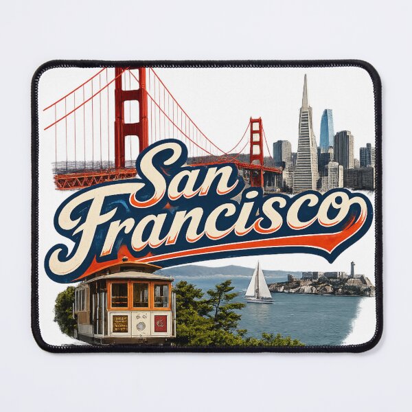 Item preview, San Francisco golden gate suspension bridge - iconic bay landmark art designed and sold by Tee Visions.