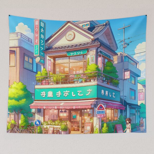 Item preview, The Little Matcha Cafe designed and sold by ZenGrooves.
