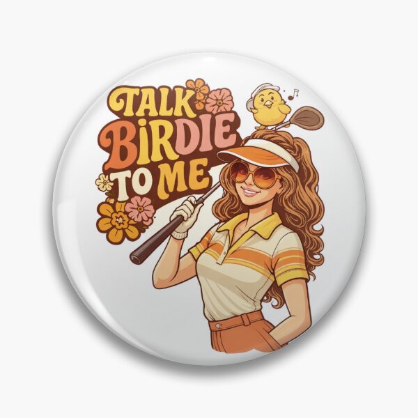 Item preview, Retro Talk Birdie To Me Funny Golfer Girl Vintage 70s designed and sold by Print Loft.