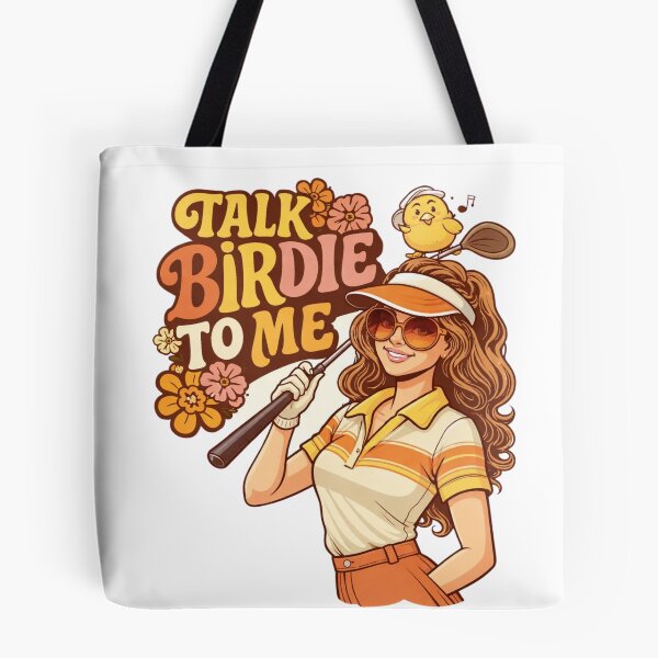 Item preview, Retro Talk Birdie To Me Funny Golfer Girl Vintage 70s designed and sold by Print Loft.