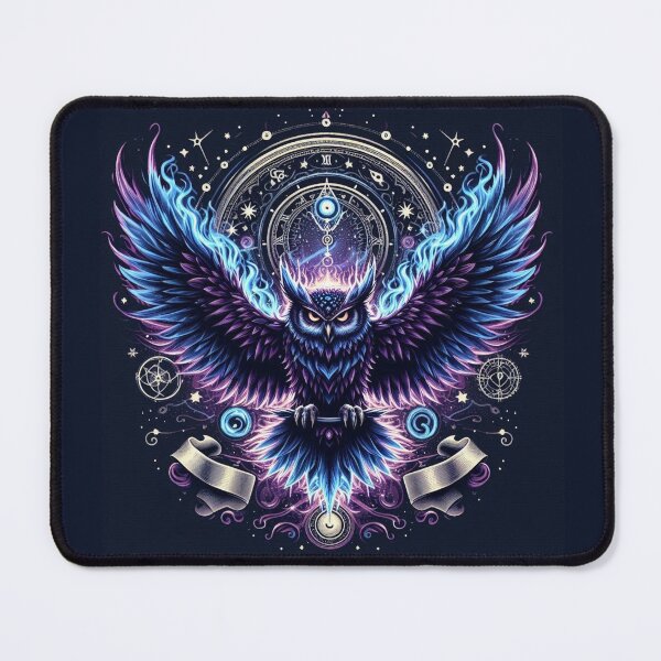Item preview, Mystical Owl – Cosmic Wisdom Design designed and sold by Dogandesighn.
