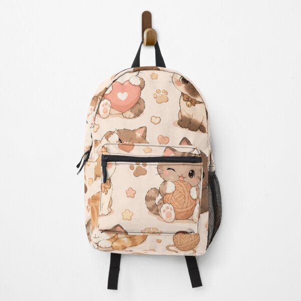 Item preview, Kawaii Cat Pattern Seamless Design designed and sold by Aramdesing.