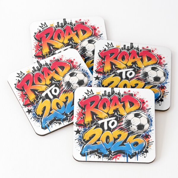 Item preview, Road to 2026 Graffiti Soccer Streetwear T-Shirt Design designed and sold by M.Store.