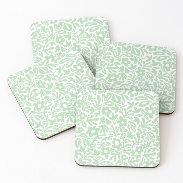 Item preview, Minimalist Core - White Soft Sage Green designed and sold by Fabricatemyart.