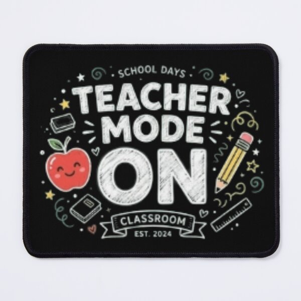 Item preview, Teacher Mode On School Days Classroom Chalkboard Art designed and sold by PACS0011.