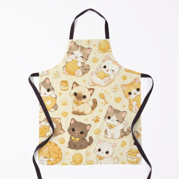Item preview, Kawaii Cat Pattern Seamless Design designed and sold by Aramdesing.