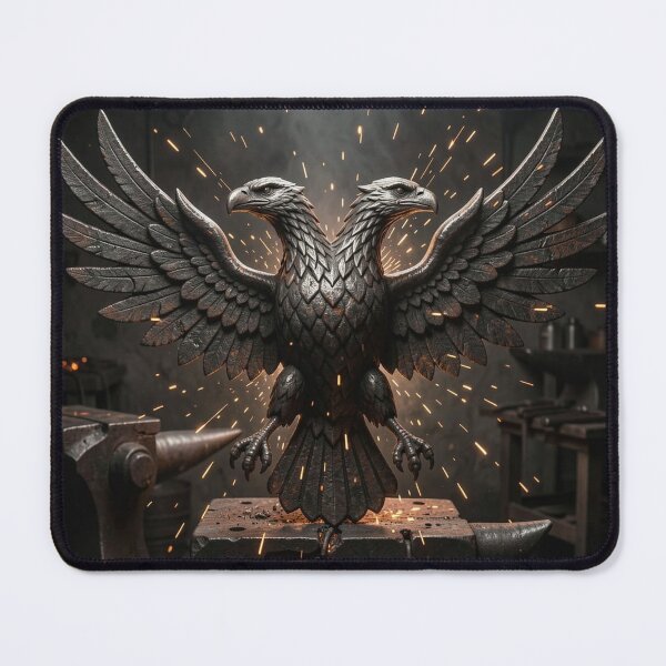 Item preview, Sovereign Blacksmith Relic Forged Eagle Dark Background Graphic designed and sold by TaBogroupsRed.