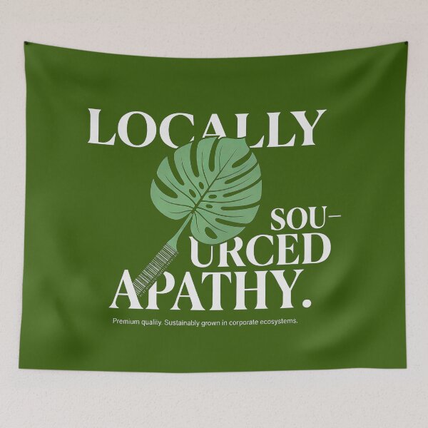 Item preview, Locally Sourced Apathy Aesthetic T-Shirt - Minimalist Graphic Tee for Creatives and Intellectuals, Premium Modern Streetwear Hoodie, Stoicism Art Poster. designed and sold by EIPTOW.